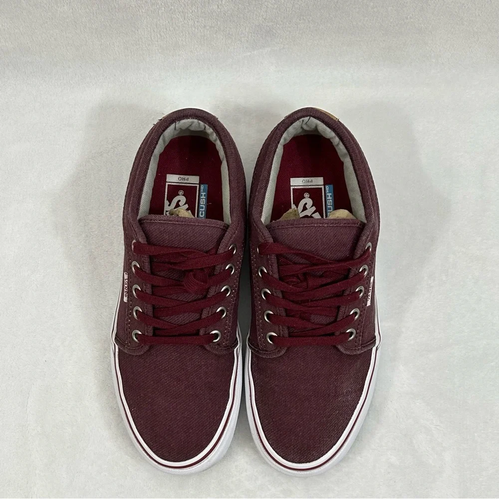Vans Pro Ultracush Skateboard Maroon Low Top Sneakers Shoes Mens 6.5 Womens 8. - Picture 3 of 13
